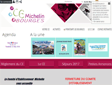 Tablet Screenshot of ce-michelin-bourges.fr